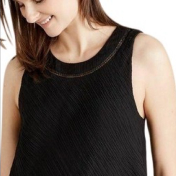 Anthropologie Elevenses Santa Ana Tiered Bodice crinkle stretch romper jumpsuit - Picture 4 of 13